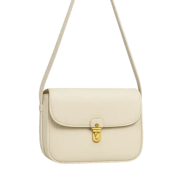 cream, ivory crossbody bag