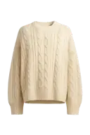 Cream cable knit