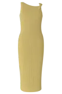 Green midi dress