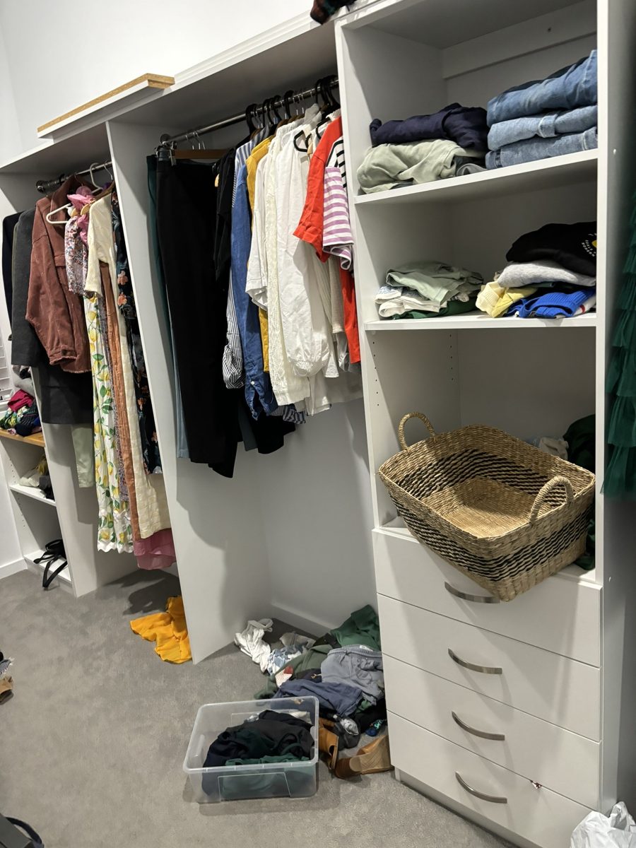 full closet with nothing to wear